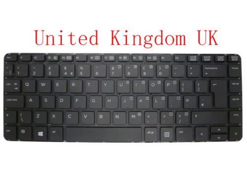 Laptop Keyboard For HP 440 G0 440 G1 445 G1 SG-61200-2BA SN9122 721520-031 6037B0088403 Without Frame Black United Kingdom UK