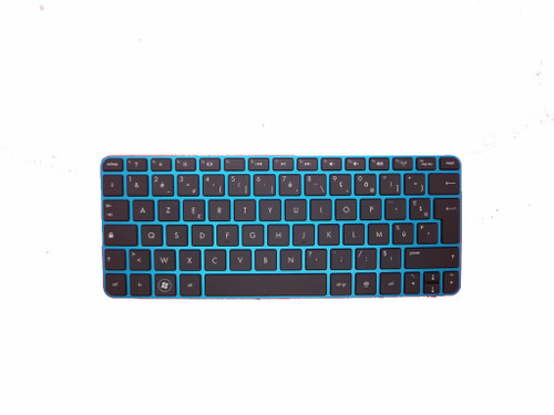 Laptop Keyboard For HP MINI210-3000 2B-03107Q110 AENM1F00410 645708-051 With Blue Frame Black France FR