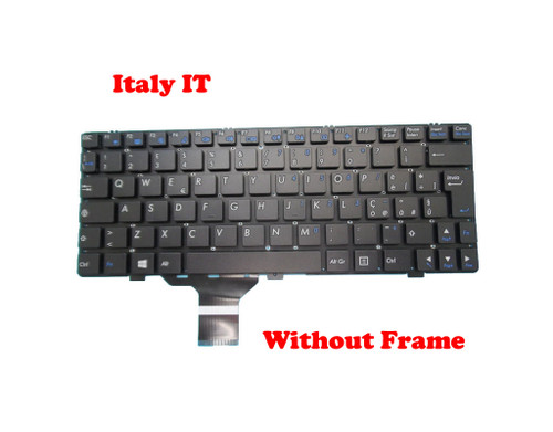 Laptop Keyboard For CLEVO M1110 M1110Q M1111 M1115 MP-08J66I0-4303W 6-80-W3100-101-1 Italy IT Without Frame