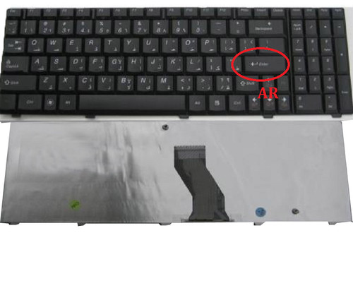 Laptop Keyboard For Lenovo U550 Arabia AR 25009407 V-109820AS1-AR Black New