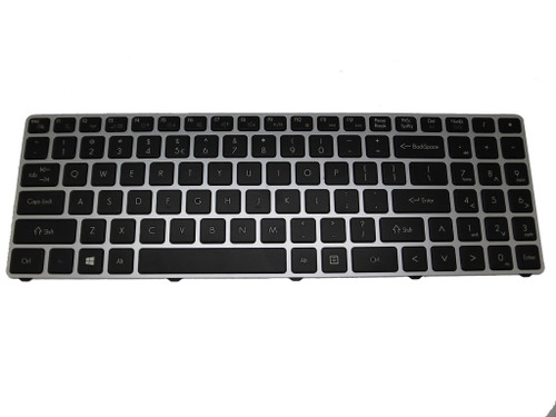 Laptop Keyboard For Haier X3P 15.6 With Silver Frame Black United States US