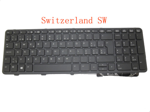 Laptop Keyboard For HP 450 G0 450 G1 455 G1 470 G0 Switzerland SW Black with Black frame SG-61320-2XA 6037B0104316 721953-BG1