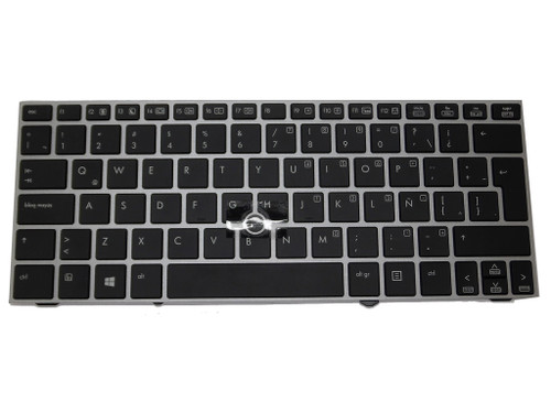 Laptop Keyboard For HP EliteBook 2170p SG-49430-29A SN8111BLZ 705614-161 90.4RL07.T1E 700681-161 With Backlight and Pointing Stick With Silver Frame Black Latin America LA