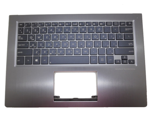 Laptop PalmRest&keyboard For ASUS UX302 UX302L UX302LA UX302LG Gray shell backlit with Saudi Arabia AR keyboard 90NB02P1-R31AR0 NEW13N0-QFA0131 0KN0-QF1AR13 9Z.N8JBU.90A 0KNB0-3629AR00