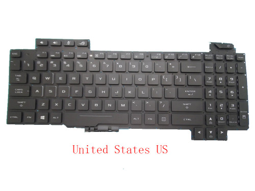 Laptop Keyboard For ASUS GL703 GL703V GL703VD GL703VM GL703G GL703GE V170146DS AEBKLU00020 Black Without Frame With Backlight United States US