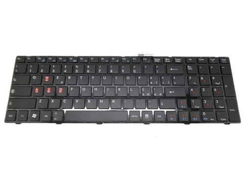 Laptop Keyboard For MSI  CR620 V111922AK3 V111922AK1 S1N-3EIT241-SA0 Italy IT Black Frame 