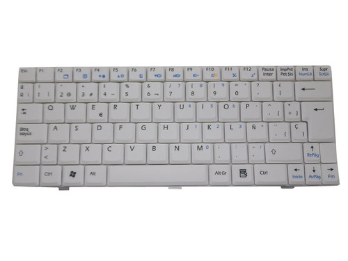 Laptop Keyboard For MSI U100 U140 U90 U90P U90R U90W U90X White V022322AK1 SP Spanish S1N-1EES341-SA0