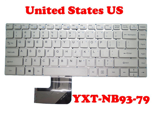 Laptop Keyboard For Teclast F6 PRO YXT-NB93-79 MB2903009 English US Silver New