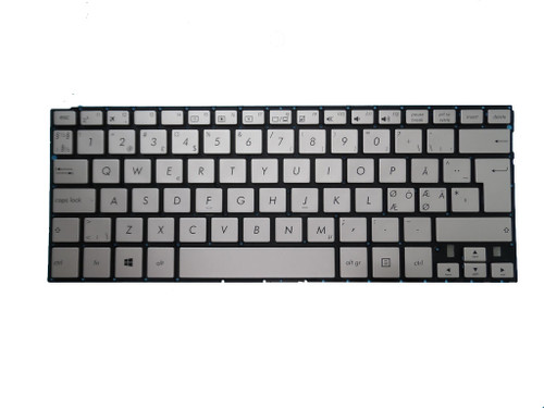 Laptop Keyboard For ASUS UX360CA 9Z.NBXPQ.51N 0KNB0-2127ND00 AEBKDX00010 NSK-WB51N Silver Without Frame Nordic NE