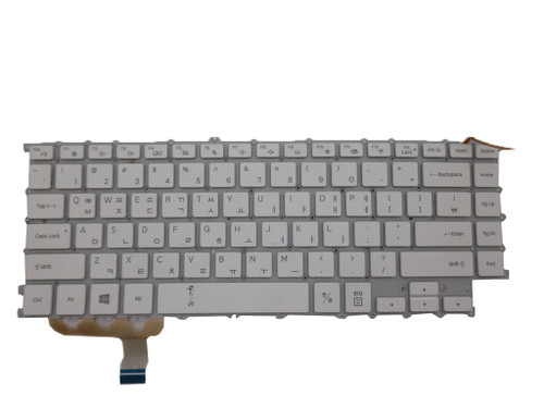 Laptop keyboard For Samsung NP900X5N 900X5N 900X5U Korea KR BA59-04195B With Backlit White 5 columns New