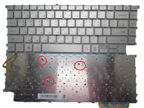 Laptop Keyboard For Samsung NP900X5N NP900X5U 900X5N 900X5U Korea KR BA59-04178B With Backlit Silver New 3 columns 