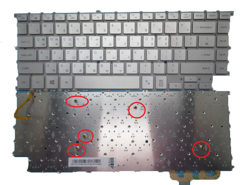 Laptop Keyboard For Samsung NP900X5N NP900X5U 900X5N 900X5U Korea KR BA59-04178A HMB8153GSA With Backlit Silver 5 columns New