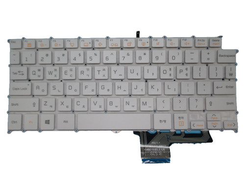 Laptop Keyboard For LG 13Z970 HMB8150ELB13 AEW73769901 LG13Z97 13ZD970 13Z970-G 13ZD970-G 13Z970-ER33J 13Z970-UAAW5U1 13Z970-MRS1J KR Korea With Backlit White Without Frame