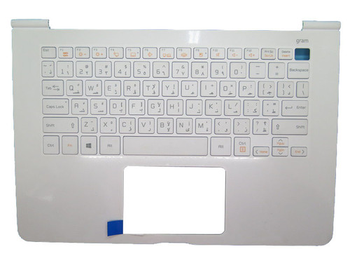 Laptop White PalmRest+White Keyboard For LG 14Z950 14Z950-A 14Z950-G 14Z950-L 14Z950-M 14Z950-P 14ZD950-G 14ZD950-L LG14Z95 MBN63844501 White Arabia AR NO Touchpad