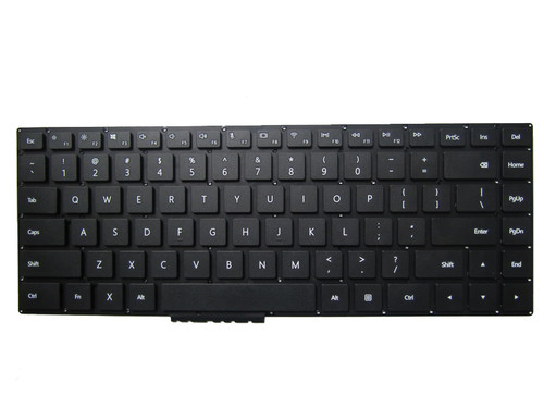 Laptop Keyboard For HUAWEI MateBook D 2018 MRC-W70 MateBook D 2018 MRC-W00 MateBook D 2018 MRC-W60 MateBook D 2018 MRC-W50 MateBook D PL-W29 MateBook D PL-W19 MateBook D PL-W09 United States US Black without Frame