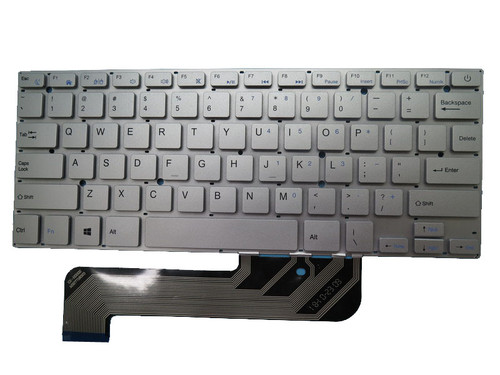 Laptop Keyboard For Ematic EWT147 EWT144BL EWT144 EWT144WH EWT147RD English US Silver Without Frame