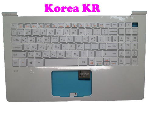 Laptop White PalmRest& White With Backlit Keyboard For LG 15Z970 MBN6456864 15Z970-A 15Z970-G 15Z970-E 15Z970-T 15Z970-U Korea KR With Touchpad New