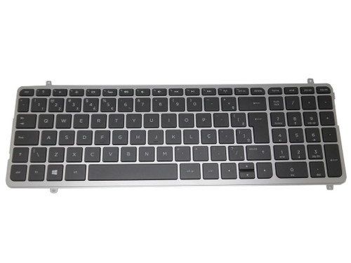 Laptop Keyboard For HP TOUCHSMART M6-K000 BR Brazilian SG-60910-40A SN7124BL 725450-201 With Silver Frame With Backlight Black