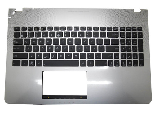 Laptop Palmrest&Keyboard For ASUS N56 N56J N56V N56JR N56JK N56JN N56VM N56VJ N56VM Silver C Shell With US United States Black Keyboard With Backlit No touchpad