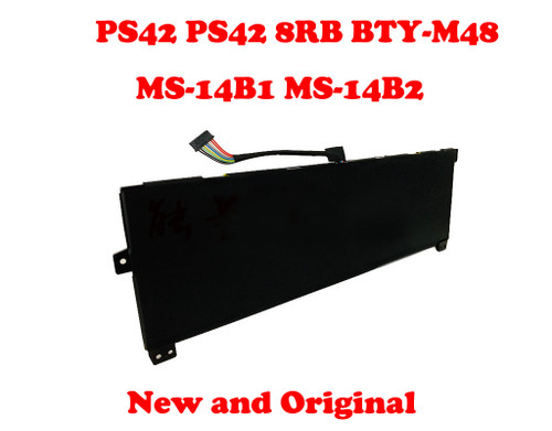 Laptop Battery For MSI PS42 PS42 8RB MS-14B1 MS-14B2 BTY-M48 15.2V 50Wh 3390mAh New and Original