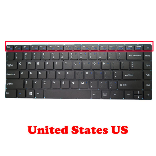 Laptop Replacement Keyboard For Direkt-Tek DTLAPC133-1 13.3" Convertible United States US Black New 