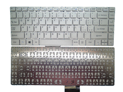 Laptop Keyboard For Direkt-Tek DTLAPC133-1 13.3" Convertible Italy IT Silver New (Universal)