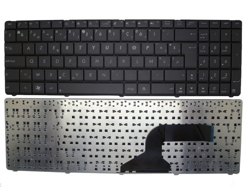 Laptop Keyboard For ASUS N61 N61DA N61J N61JA N61JQ N61JV N61V N61VG N61VN BE Belgium Gray With White Label 002-10A76LHA01