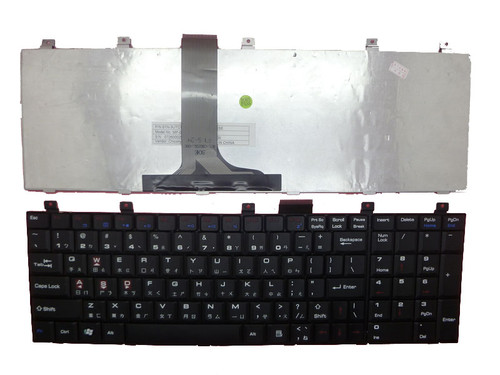 Laptop Keyboard For MSI EX600 CX600 Black TW Taiwan (Red Lable) S1N-3UTC131-C54 MP-03233RC-359J