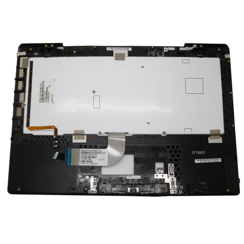 Laptop Palmrest For SONY For VAIO VPC-SA VPCSA Series black with United Kingdom UK silver keyboard with backlit without touchpad upper case used