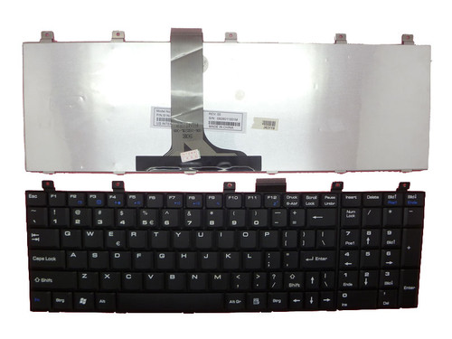 Laptop Keyboard For MSI EX600 CX600 Black US United States (Blue Lable) S1N-3UUS141-C54 MP-03233U4-359D