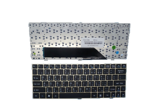 Laptop Keyboard For MSI U135 Black CH Chinese (With Titanium frame) S1N-1UTC291-SA0 V103622CS1