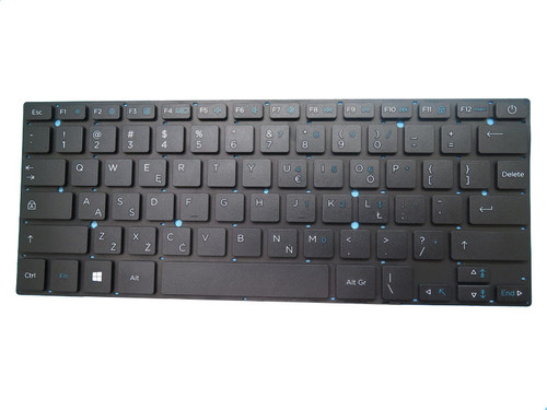 Laptop keyboard For KIANO SLIMNOTE 14.1 PL Polish Black Without Frame