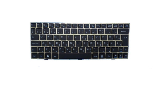 Laptop Keyboard For MSI U135 Black HG Hungarian (With Titanium frame) S1N-1EHU2C1-SA0 V103622CK1