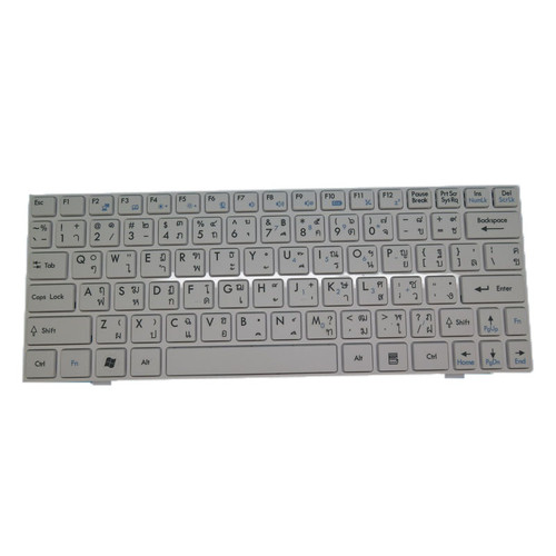 Laptop Keyboard For MSI U135 White Thailand TI (With White frame) S1N-1UTH391-SA0 V103622BS1