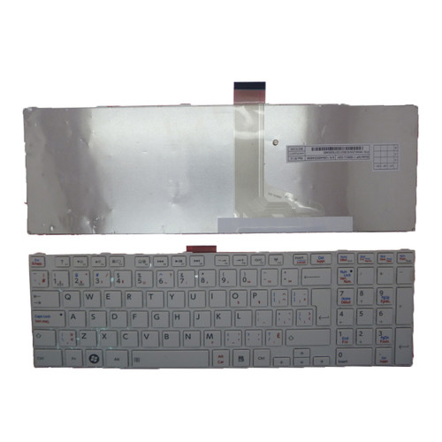 Laptop Keyboard For Toshiba Satellite L850 L850D L855 L855D L870 L870D Canada CA MP-11B56CU-5281 white with frame new