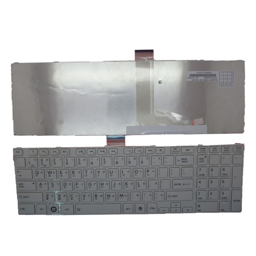 Laptop Keyboard For Toshiba Satellite L850 L850D L855 L855D L870 L870D Traditional Chinese TW MP-11B53RC-9301 6037B0069803 white with frame new