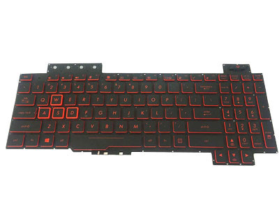 Laptop Keyboard For ASUS FX505 FX505G FX505GT FX505GD FX505DY United States US With Red Backlit Black