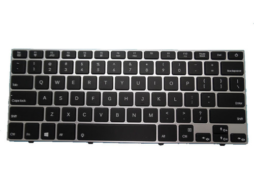 Laptop keyboard For KRUGER&MATZ Explore PRO 1410 KM1410 United States US Black With Backlit With Silver Frame