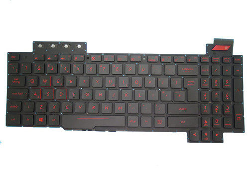 Laptop Keyboard For ASUS FZ63 FZ63V FZ63VD FZ63VM Black Without Frame With Backlit UK United Kingdom