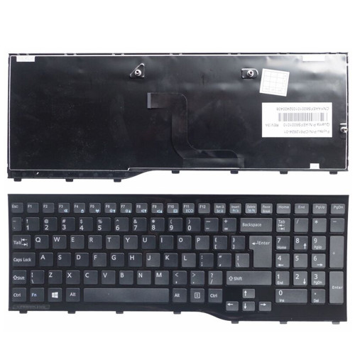 Laptop Keyboard For Fujitsu LifeBook AH522 AH552 English US Black With Frame New