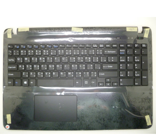 Laptop Palmrest For SONY VAIO SVF152 SVF15213SH SVF15215SH SVF15218SH 3PHKDPHN0A0 MP-12Q26CS920 with Thailand TI non-backlit keyboard black with touchpad upper case used