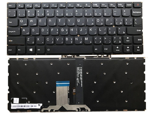 Laptop Keyboard For Lenovo 710S-13IKB 710S-13ISK Air 13 Pro Arabia AR Without Frame Black Backlit New