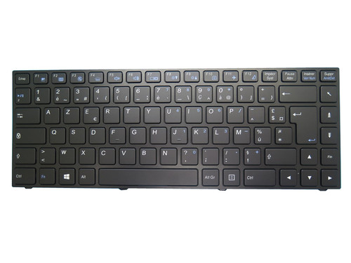 Laptop Keyboard For CLEVO P640 MP-13C26F0J4307 6-80-N13B0-060-1 French FR With Black Frame And Backlit