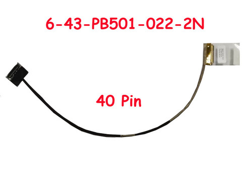 Laptop LCD Cable For CLEVO PB50EF PB50RC 6-43-PB501-022-2N 40PIN