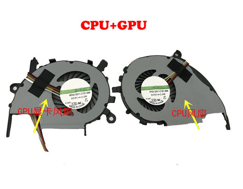 Laptop CPU+GPU & Heatsink Fan For ACER V5 SERIES V5-572G V5-572 V5-472P V5-472G V5-472PG V7-481G DC5V New