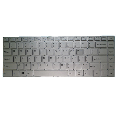 Laptop 98% New Keyboard For Jumper EZBook X4 English US Silver NO Frame ...