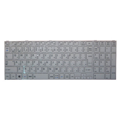 Laptop Keyboard For Toshiba Dynabook T552/47GWD PT55247GBHWD T552/47GWS  PT55247GBHWS3 Japanese JP JA white with frame new