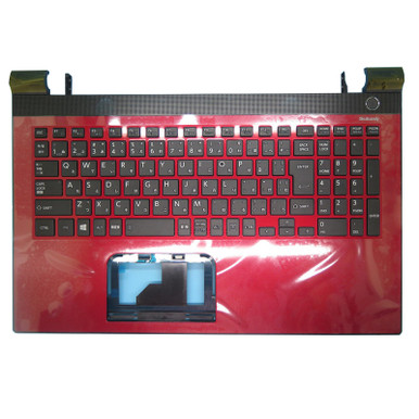 Laptop Palmrest For Toshiba Dynabook T45/UR T45/URD T45/URS T45/URX T45/URY  T45/VR T45/VRD T45/VRS T45/VRX T45/VRY Red With Japanese JP Keyboard New