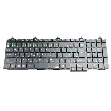 Laptop Keyboard For Fujitsu LifeBook A579/BX A579/C A579/CW A579/CX  Japanese JP JA Black With Numeric Keyboard Used