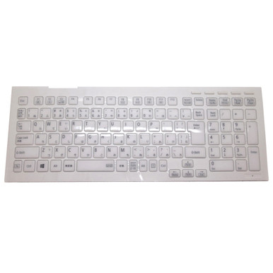 Laptop Keyboard For NEC LaVie LL850/RSW-J PC-LL850RSW-J LL850/SSW-J  PC-LL850SSW-J Japanese JP JA White With Frame Used